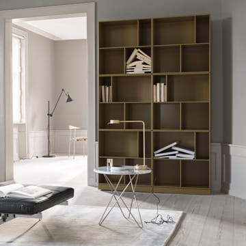 Tall Mini O Table sofabord - marmor brun, sortlakeret understel - OX Denmarq