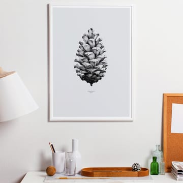 1:1 Pine Cone plakat - grå, 50 x 70 cm - Paper Collective