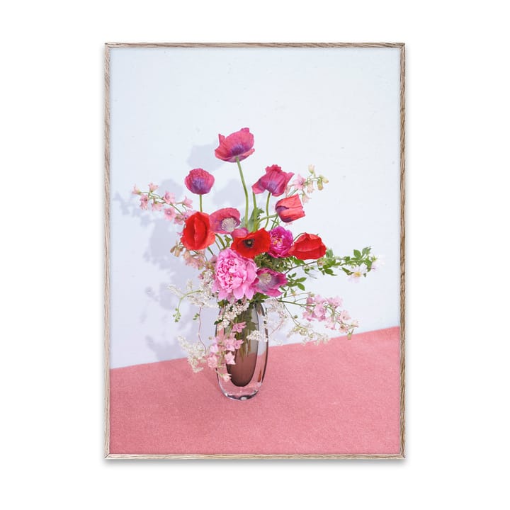 Blomst 04 Pink plakat - 30x40 cm - Paper Collective