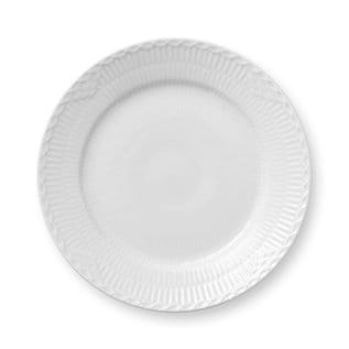 Hvid Halvblonde tallerken - Ø 19 cm - Royal Copenhagen