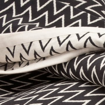 Zigzag sengetæppe sort - 140x260 cm - Ørskov