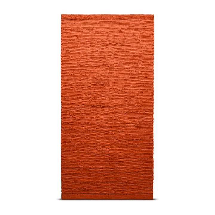 Cotton måtte 65x135 cm - Solar orange (orange) - Rug Solid