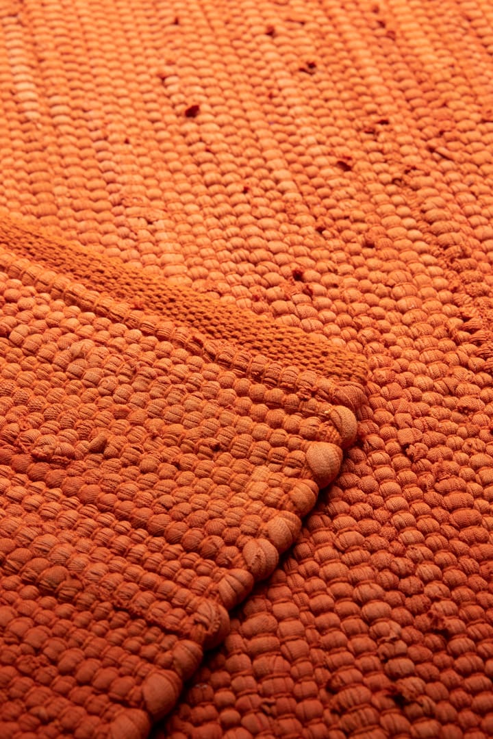 Cotton måtte 65x135 cm - Solar orange (orange) - Rug Solid