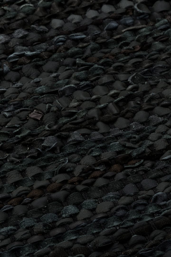 Leather måtte 140x200 cm - black (sort) - Rug Solid