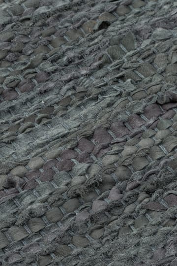 Leather måtte 140x200 cm - dark grey (mørkegrå) - Rug Solid
