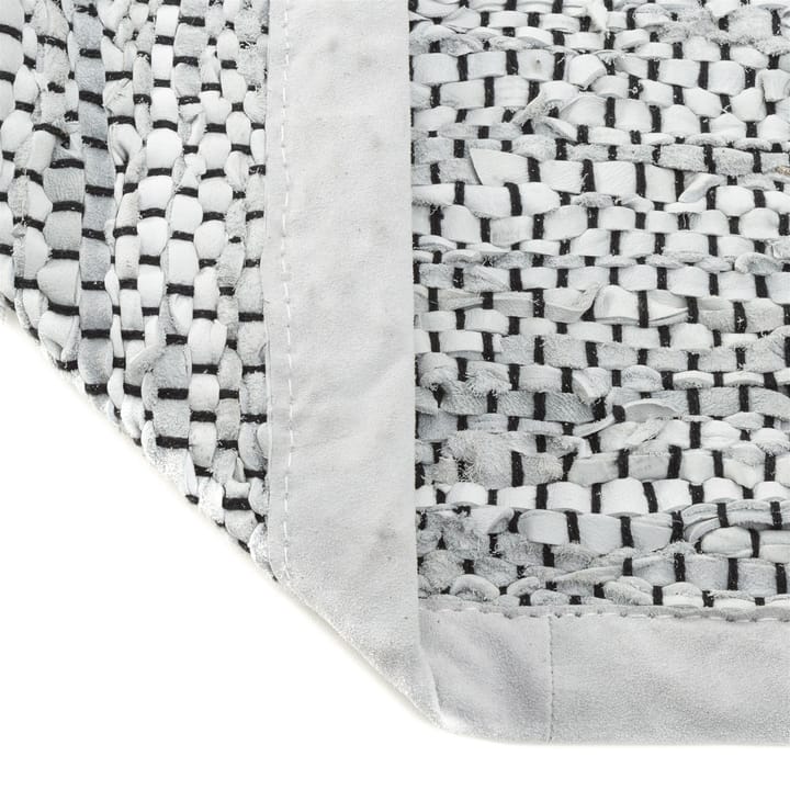Leather måtte 170x240 cm - light grey (lysegrå) - Rug Solid