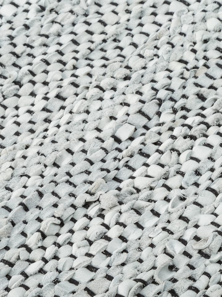 Leather måtte 65x135 cm - light grey (lysegrå) - Rug Solid