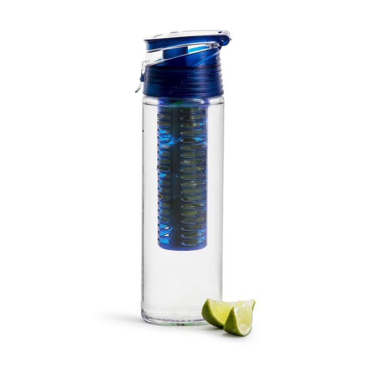 Frisk flaske med frugt stempel 75 cl - blå - Sagaform