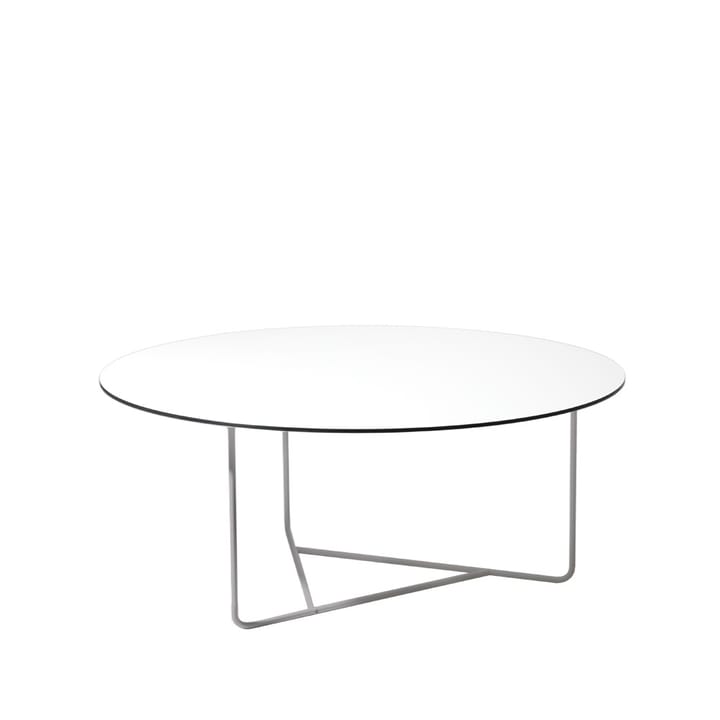 Tellus sofabord - hvid, kromstel, H41 D100 - SMD Design