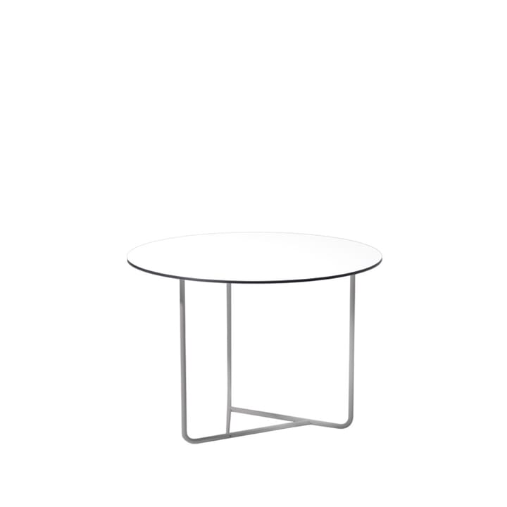 Tellus sofabord - hvid, kromstel, H44 D64 - SMD Design