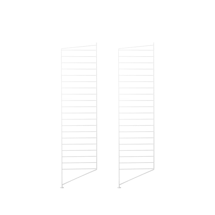 String gulv gavle - hvid, 115x30 cm, 2-pak - String