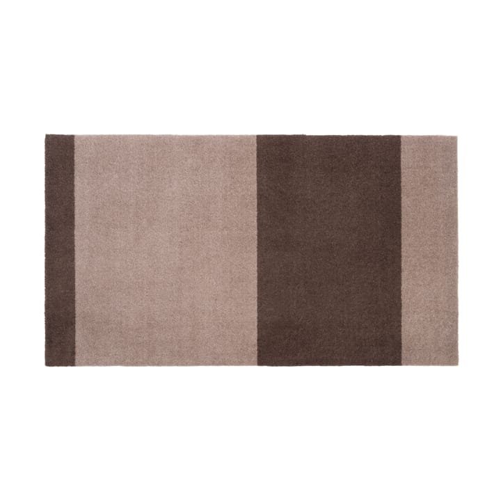 Stripes by tica, horisontal, entrétæppe/løber - Sand-brown, 67x120 cm - Tica copenhagen