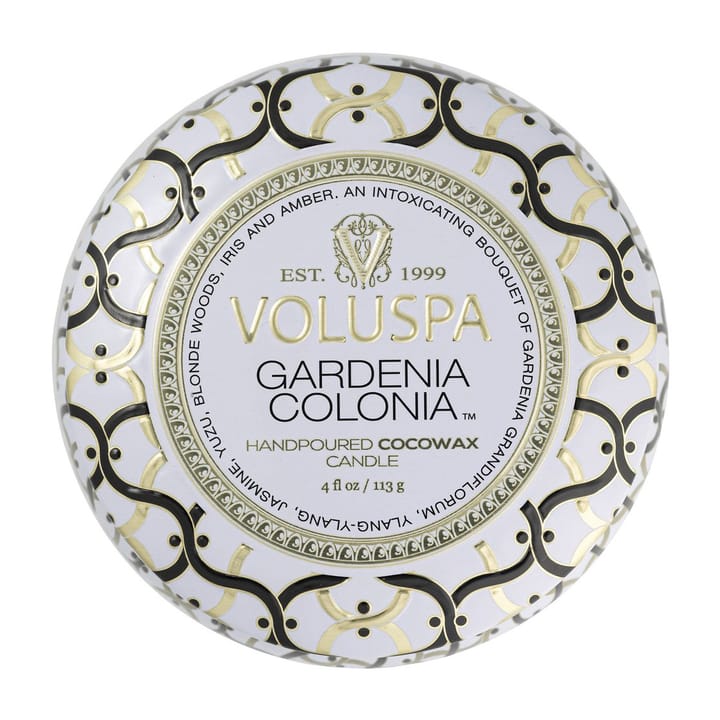Maison Blanc Mini Tin duftlys 25 timer - Gardenia Colonia - Voluspa