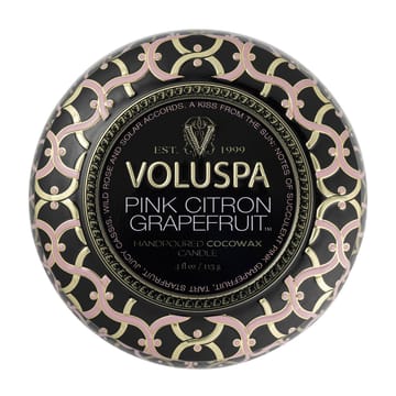 Maison Noir Mini Tin duftlys timer - Pink Citron Grapefruit - Voluspa