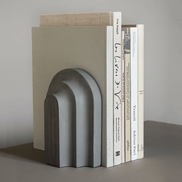 Arkiv bogstøtte - Grå beton  - Woud